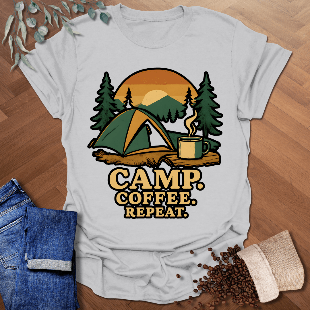 Camp. Coffee. Repeat. T-Shirt