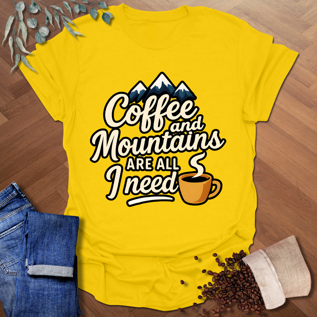 Coffee and Mountains T-Shirt