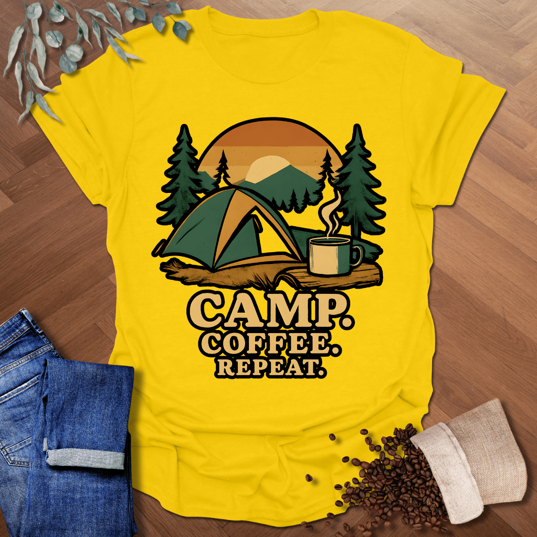 Camp. Coffee. Repeat. T-Shirt