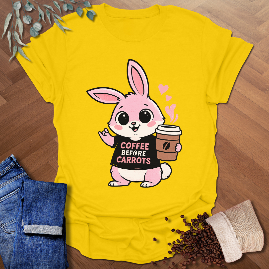 Coffee Before Carrots T-Shirt