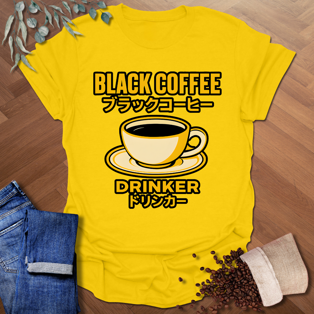 Black Coffee Drinker T-Shirt