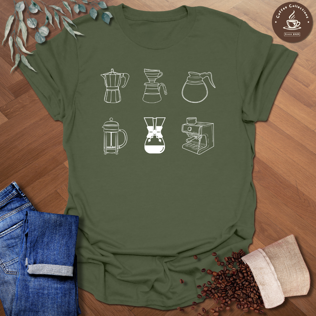 Coffee Brewing Gear T-Shirt