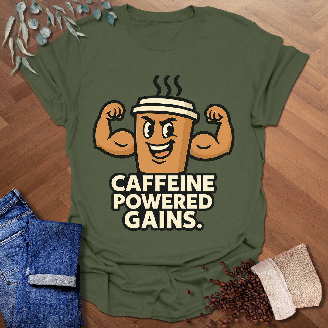 Caffeine Powered Gains T-Shirt