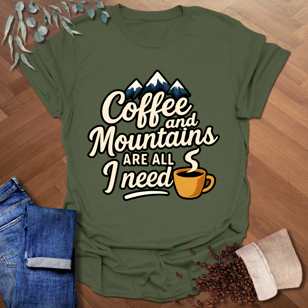 Coffee and Mountains T-Shirt