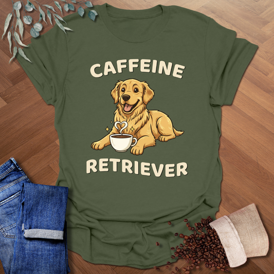 Caffeine Retriever T-Shirt
