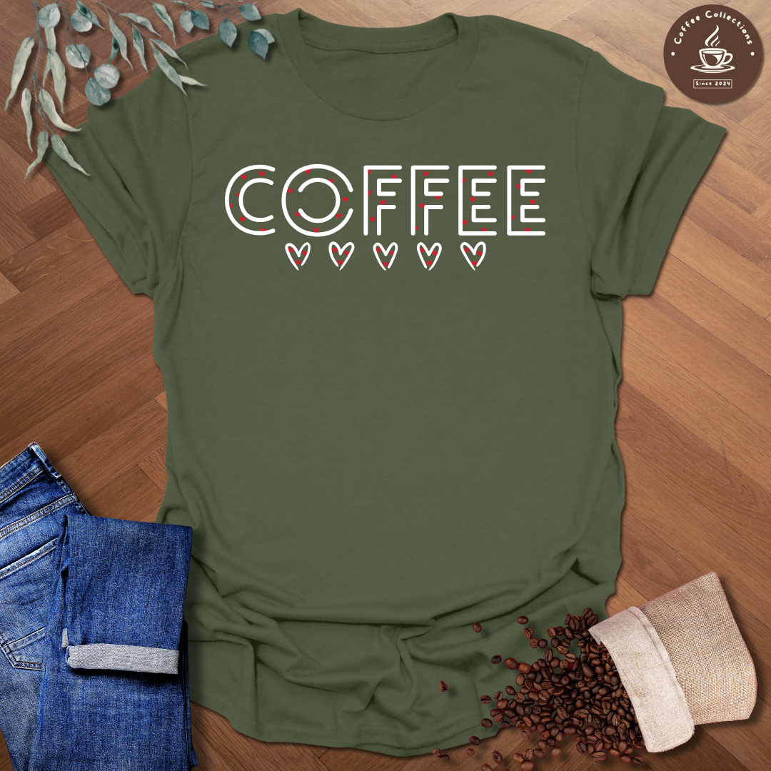 Coffee Hearts T-Shirt