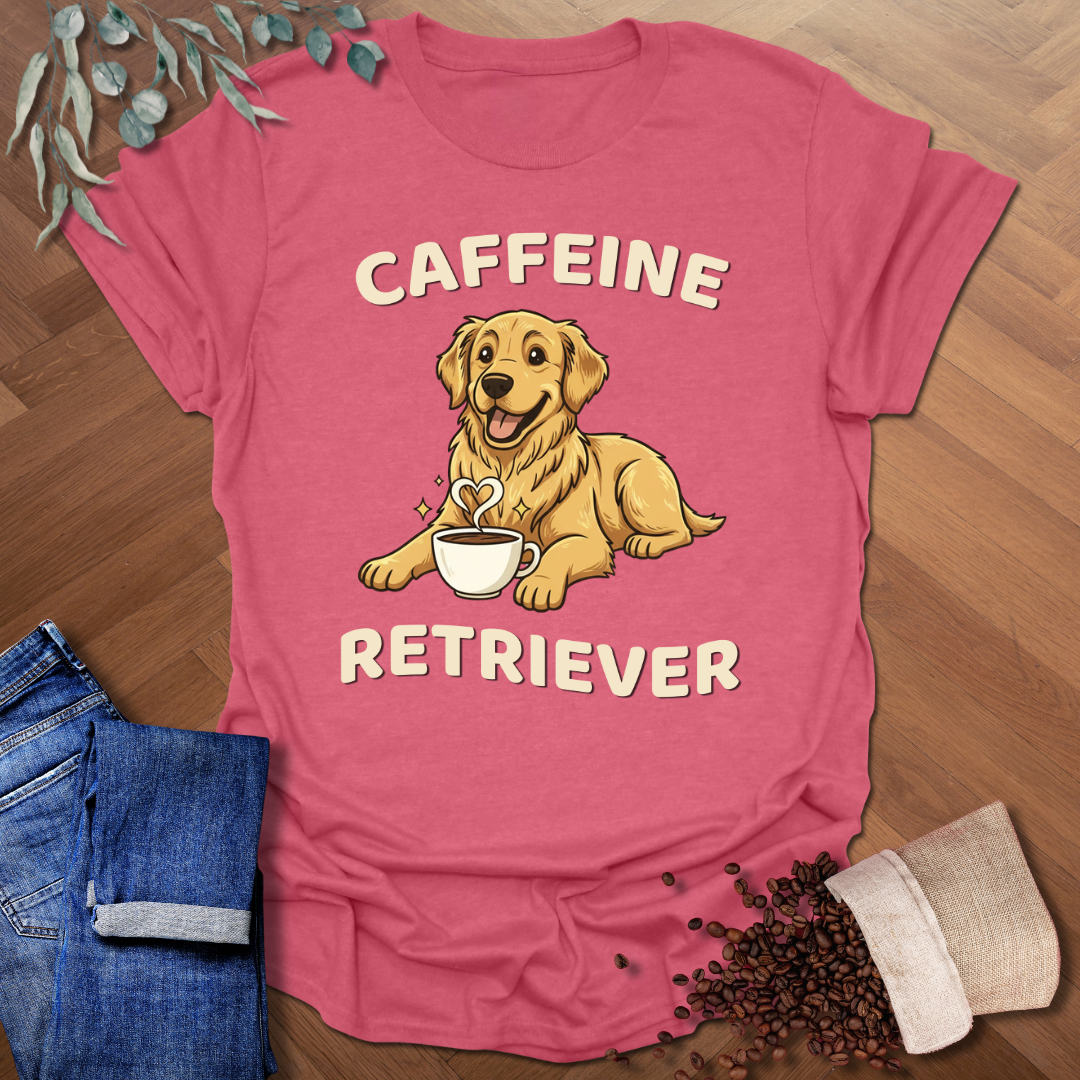 Caffeine Retriever T-Shirt