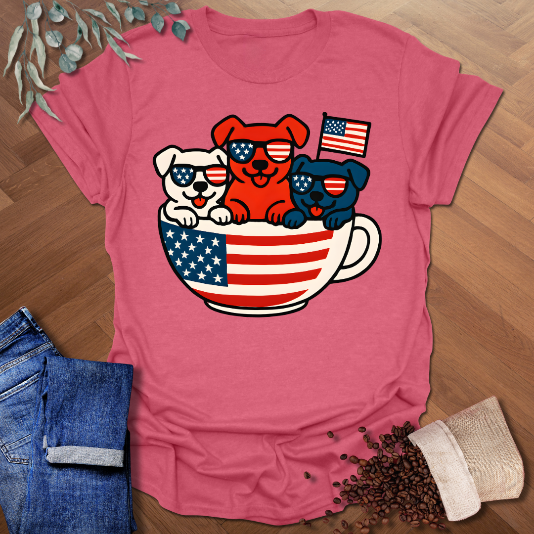 USA Coffee Pups T-Shirt