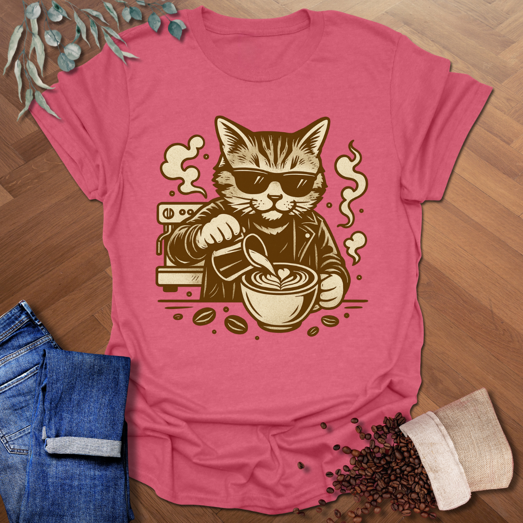 Cat Barista T-Shirt