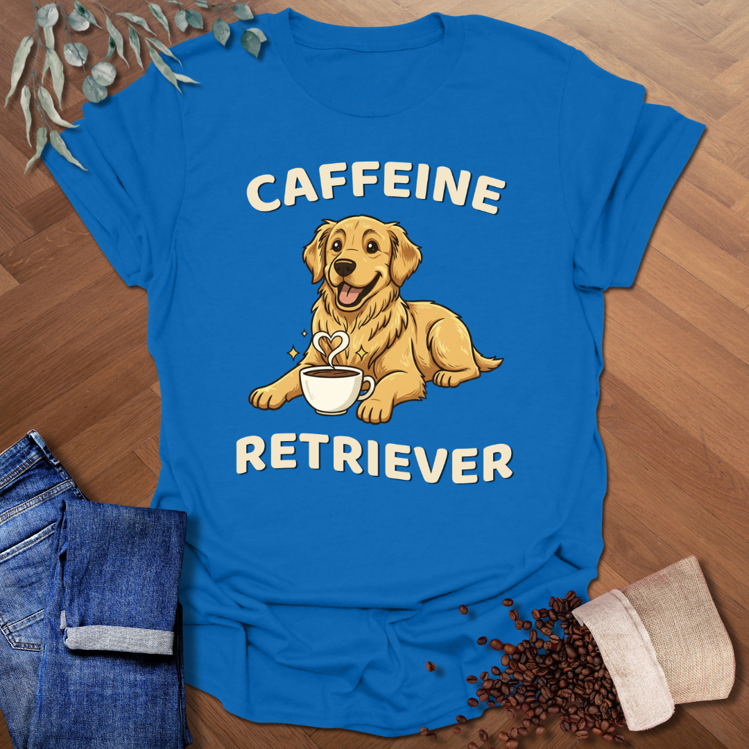 Caffeine Retriever T-Shirt