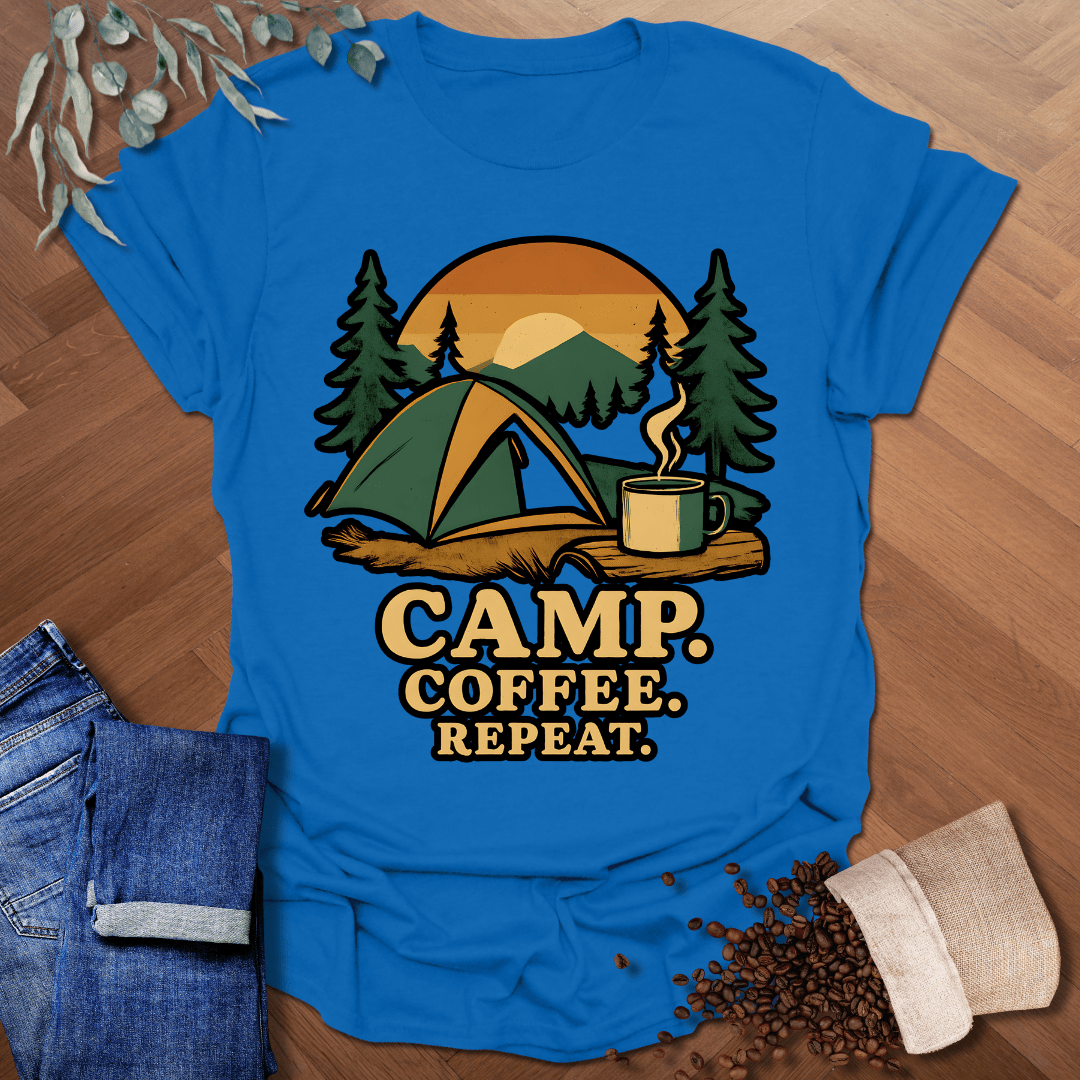 Camp. Coffee. Repeat. T-Shirt