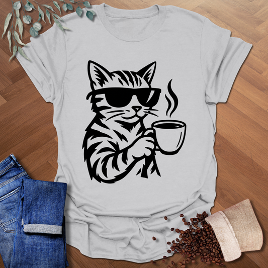 B/W Cat T-Shirt