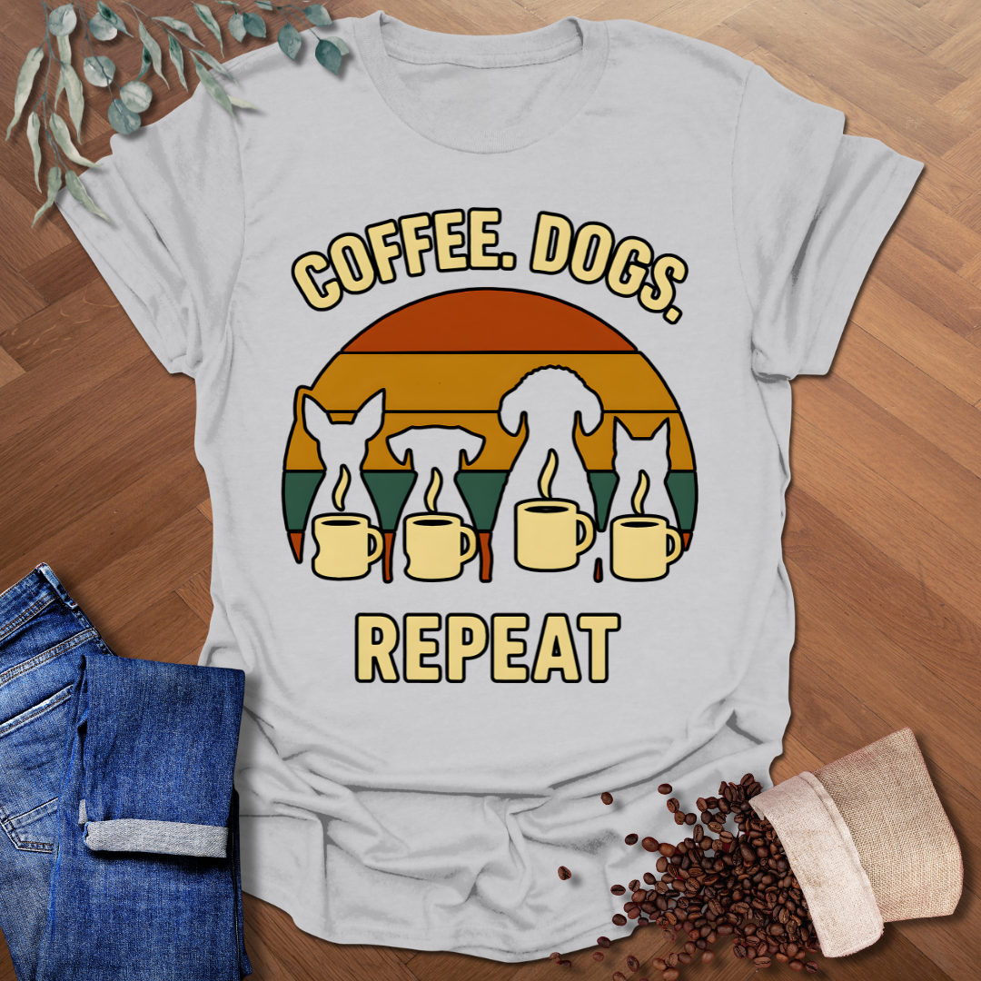 Coffee. Dogs. Repeat T-Shirt