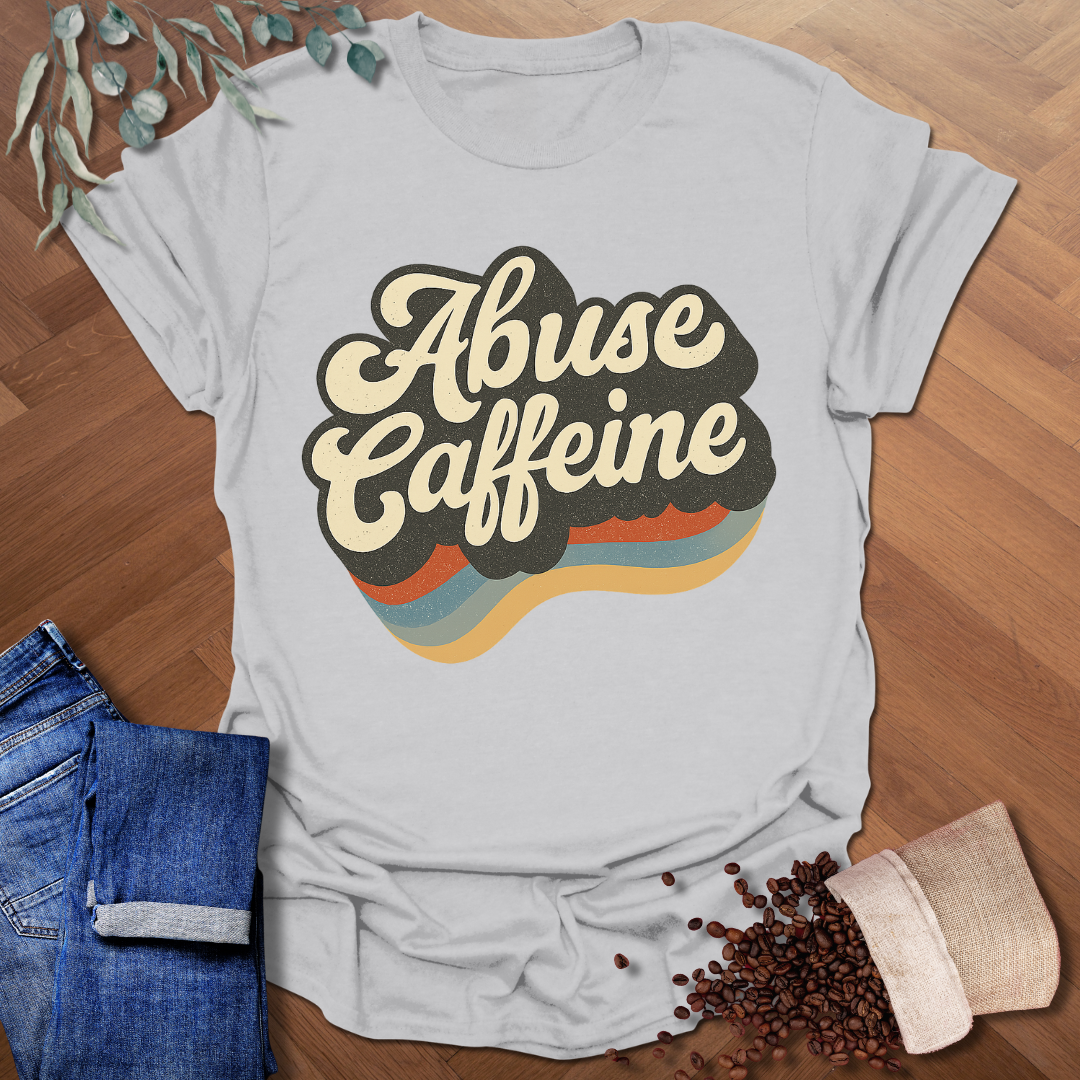 Abuse Caffeine Retro T-Shirt