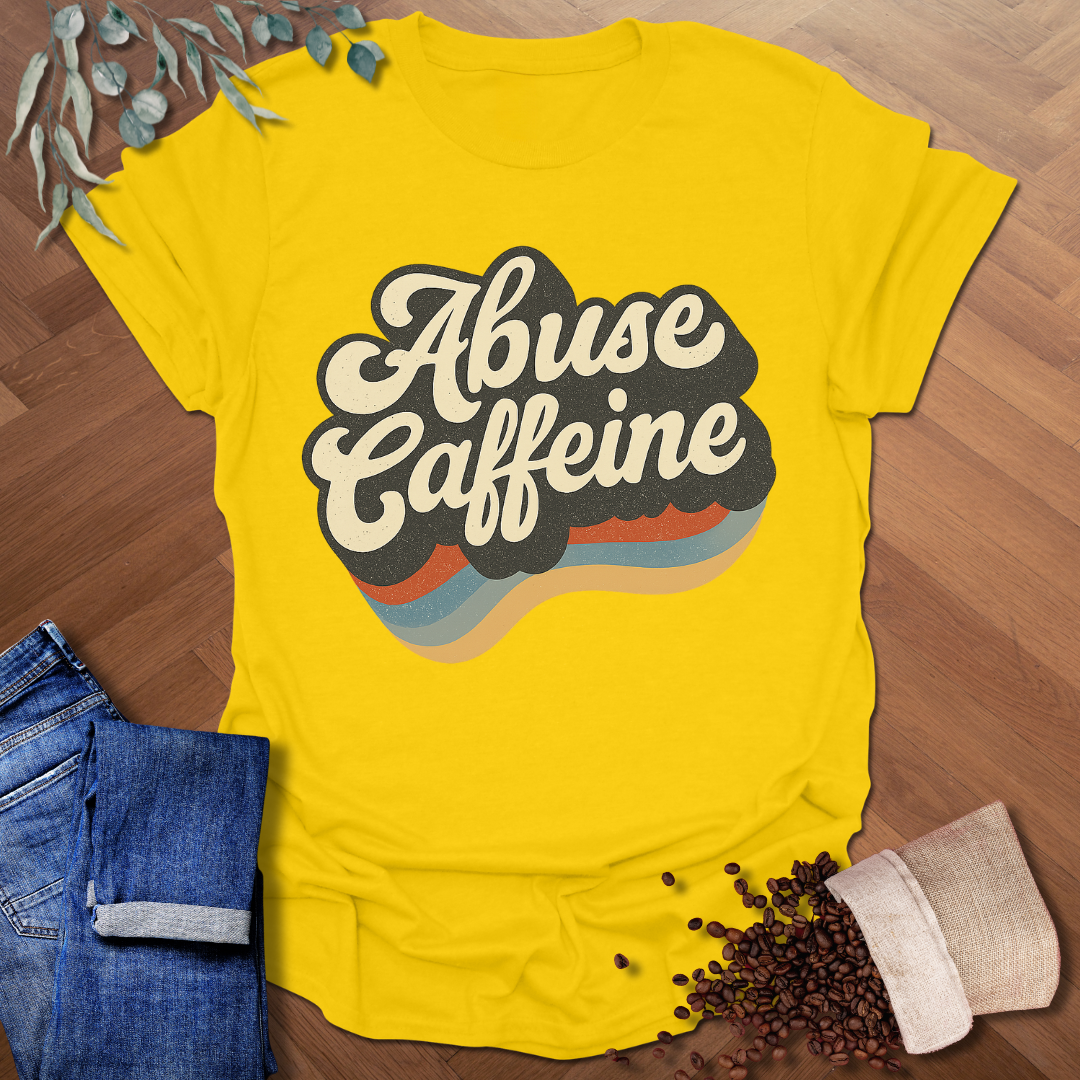 Abuse Caffeine Retro T-Shirt