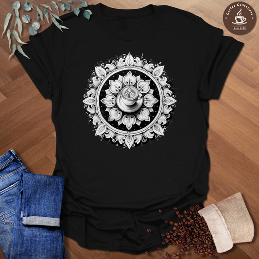 Mandala Coffee Cup T-Shirt