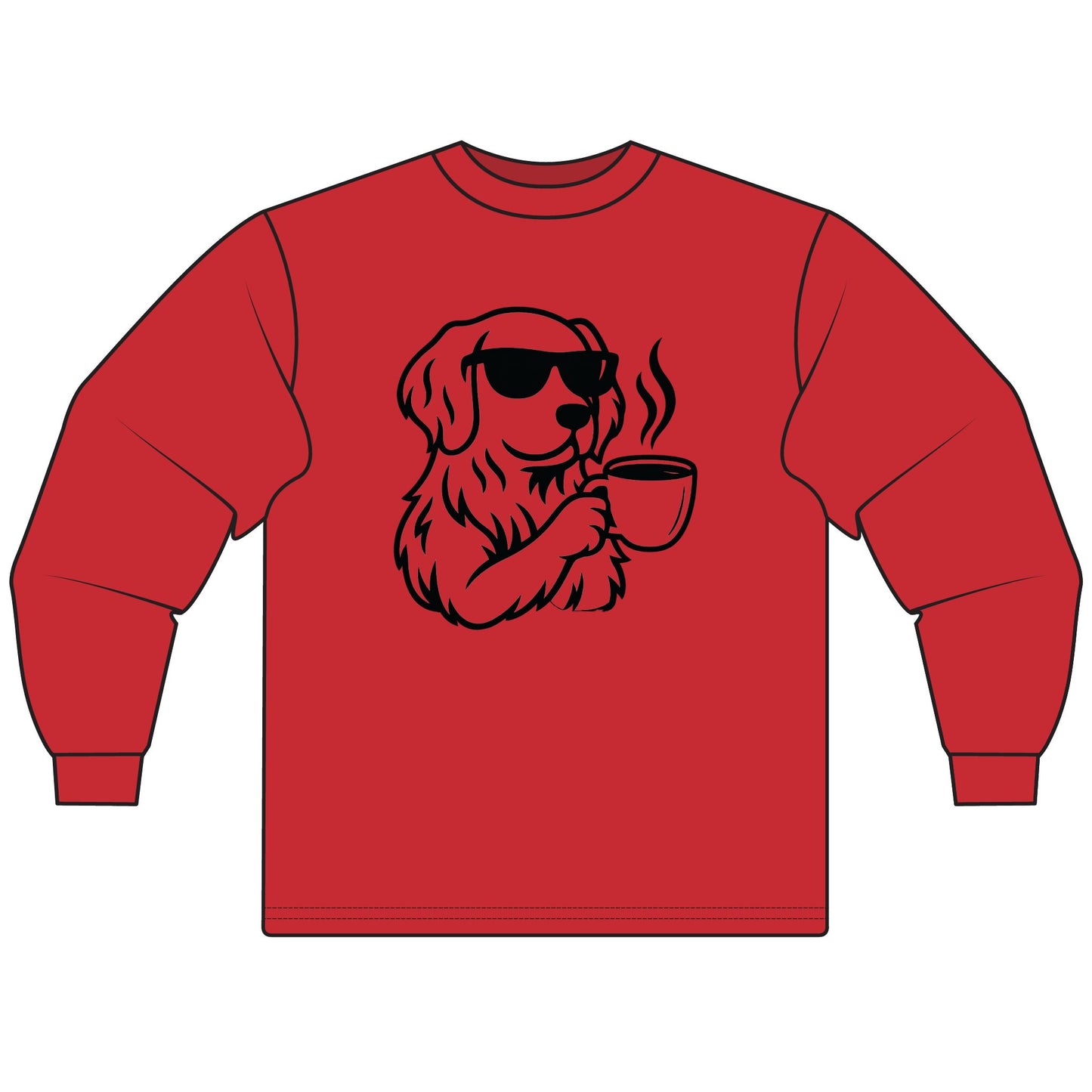 B/W Dog Long Sleeve - Joanne