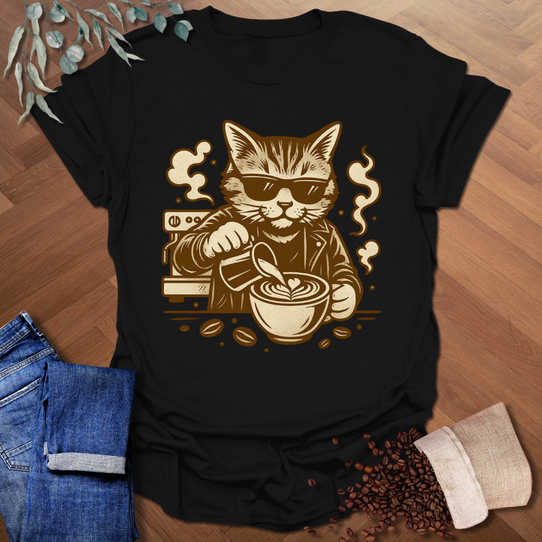 Cat Barista T-Shirt
