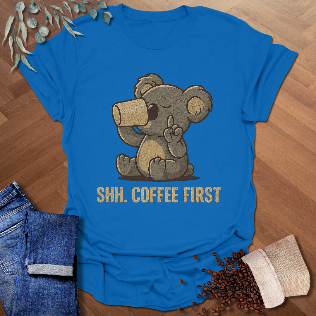 Coffee First Koala T-Shirt