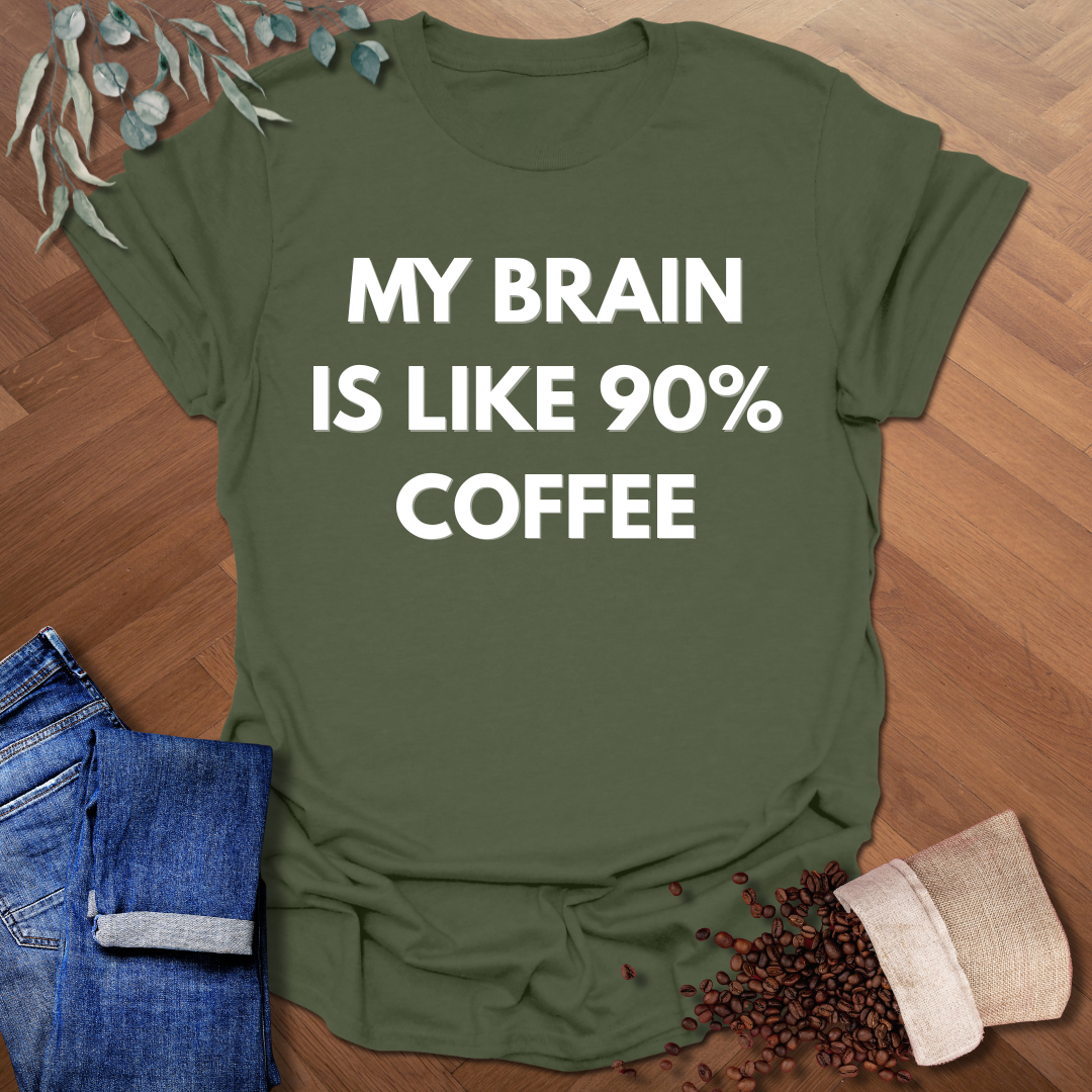 90% Coffee T-Shirt