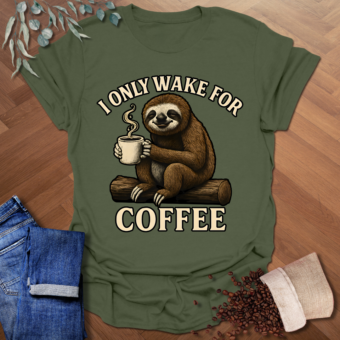 Only Wake For Coffee T-Shirt