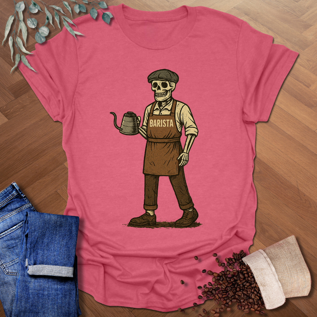Skeleton Barista T-Shirt