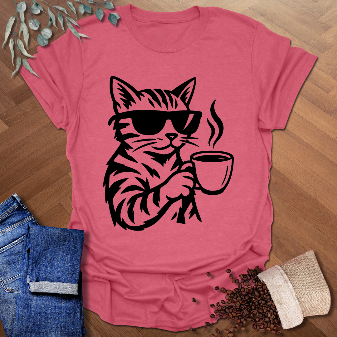 B/W Cat T-Shirt
