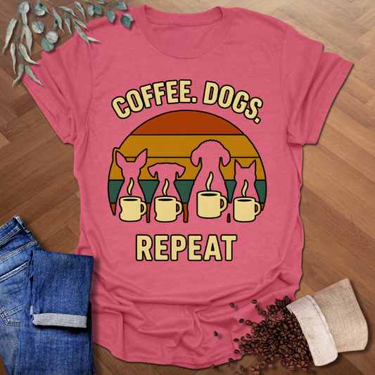 Coffee. Dogs. Repeat T-Shirt