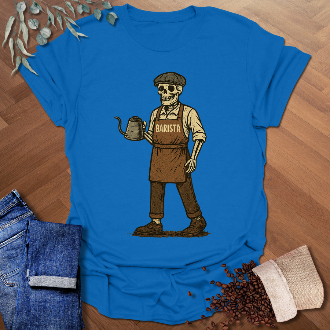 Skeleton Barista T-Shirt