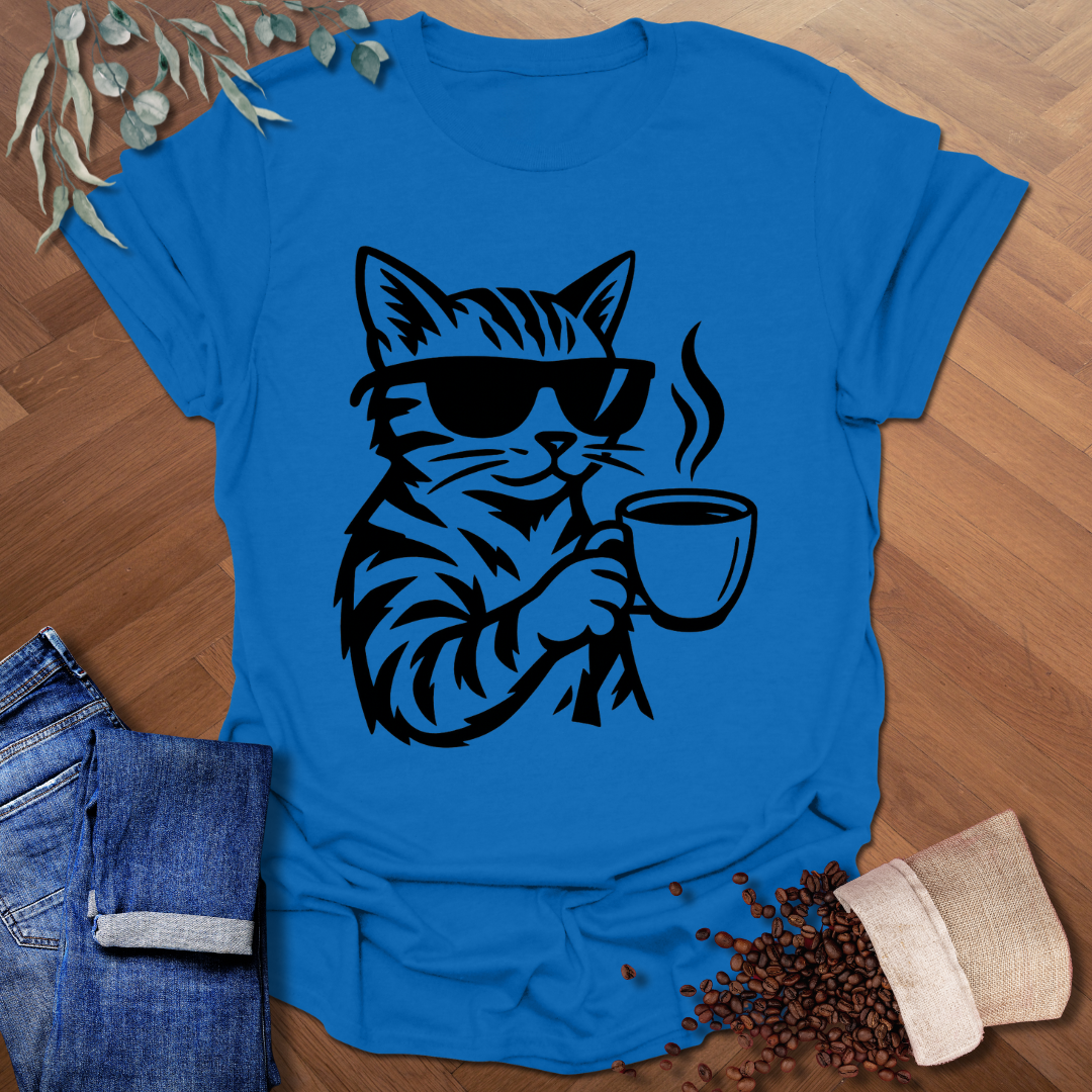 B/W Cat T-Shirt