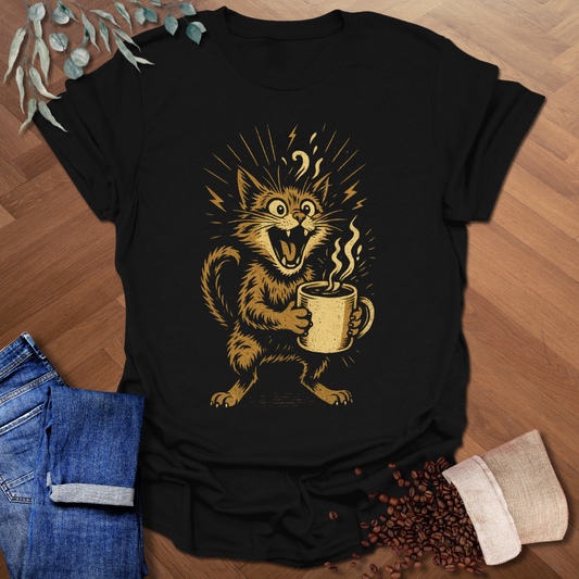 Excited Cat T-Shirt